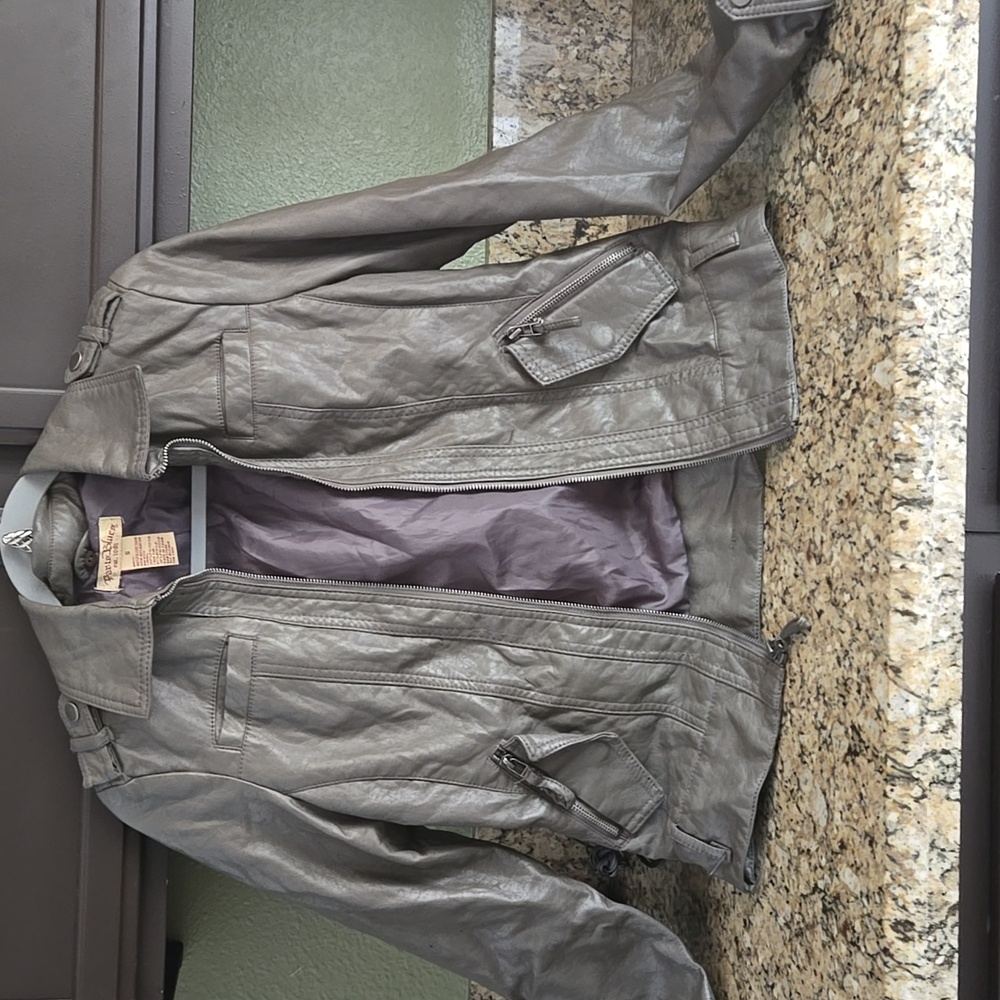 Paris Blues Motor Style Faux Leather Jacket